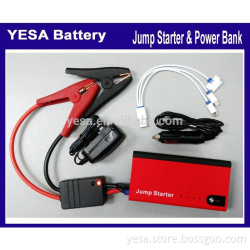 for any displacement Gasoline Car / Diesel Vehicle Thin Tpye 11000mAh Li-ion battery for USB EC5 output Jump Starter